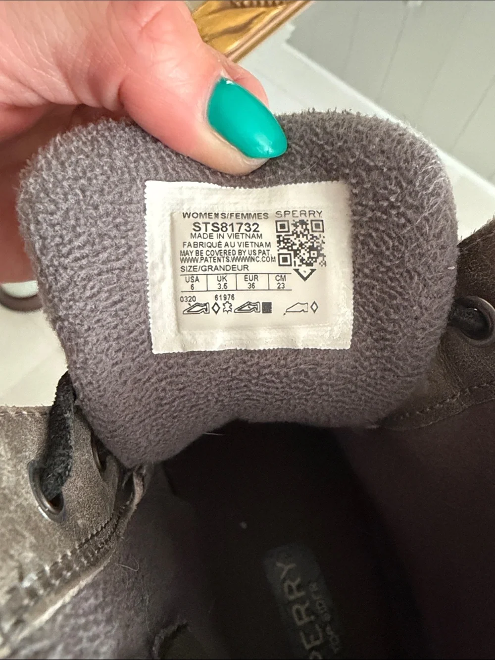 Sperry Waterproof Duck Boots in grey and Black